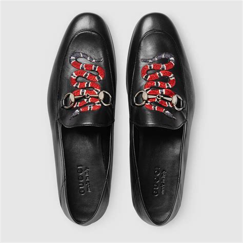 gucci loafers snake skin|gucci slip on loafers.